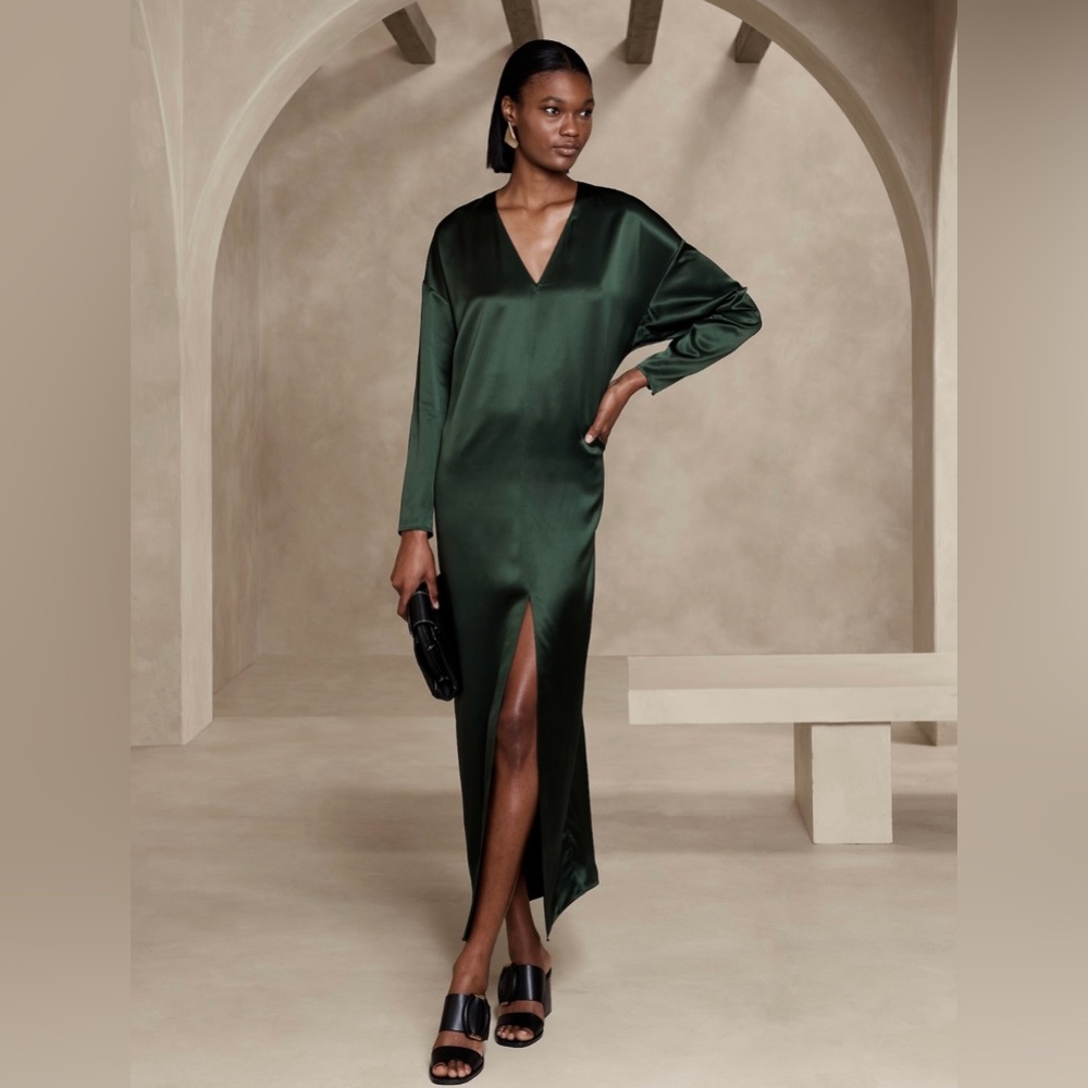 Banana Republic Dona Silk Maxi Dress